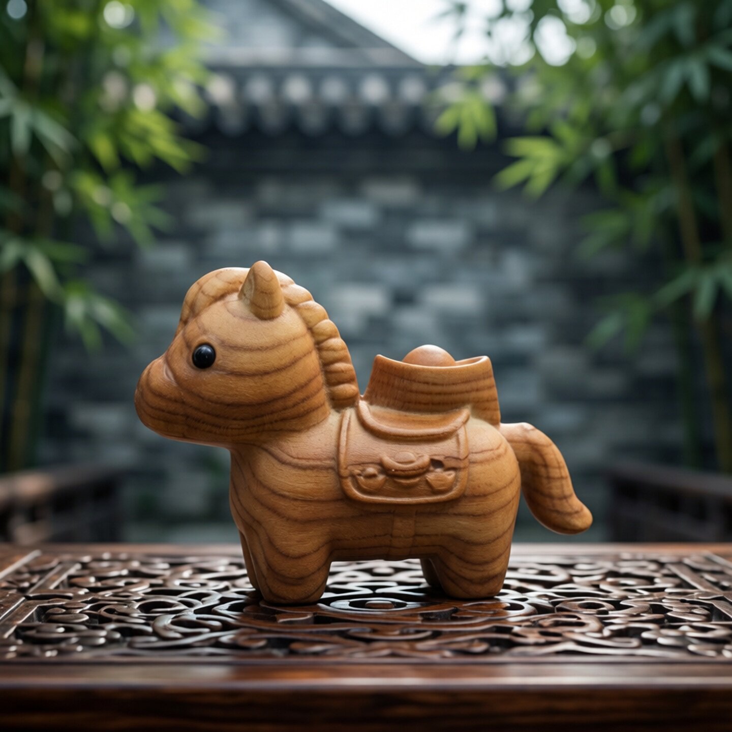 桃木生肖木雕原色无漆无拼摆件图片