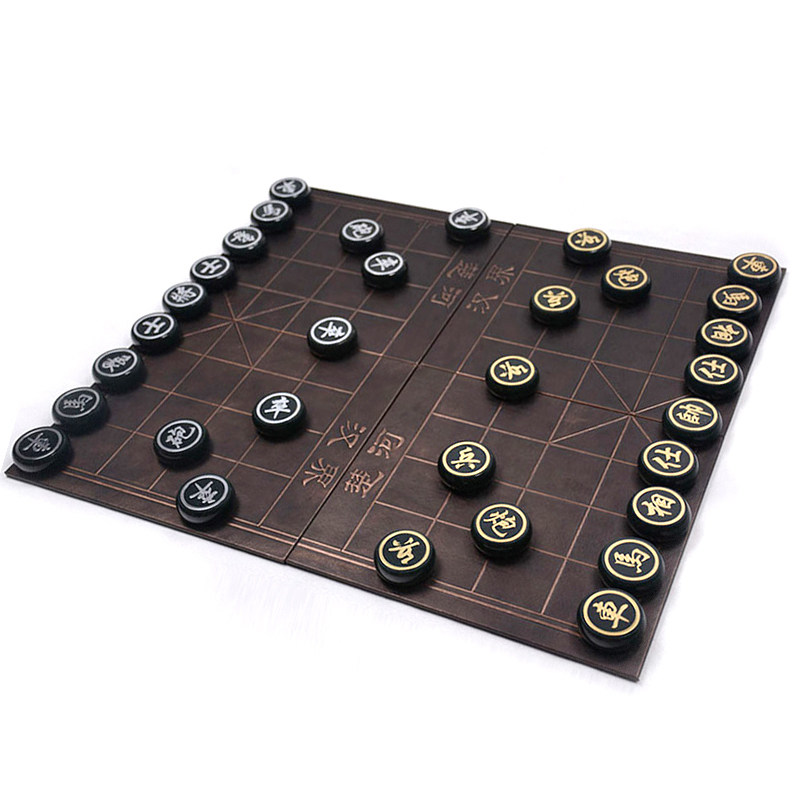 和田玉青玉象棋金镶玉中国象棋相棋玉石商务礼品收藏送礼实木礼盒