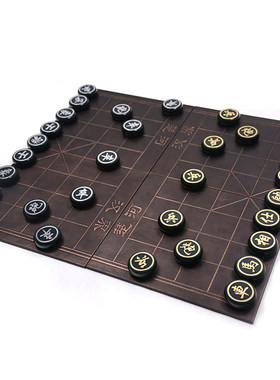 和田玉青玉象棋金镶玉中国象棋相棋玉石商务礼品收藏送礼实木礼盒