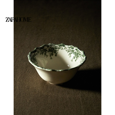 ZaraHome 欧式花朵贴花陶制开 胃菜碗家用饭厅餐具 42460467528