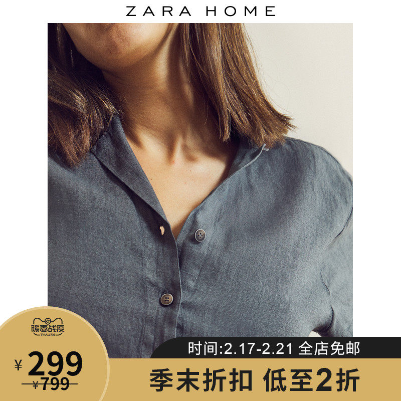 Zara Home Long version Flax pajamas suit 41289117922in the Home Fabric , Towel/Bath towel/Bathrobes , Bath skirt/Bathrobes/Bathrobe  category - from Buy2taobao.com to provide professional Taobao agent buy service
