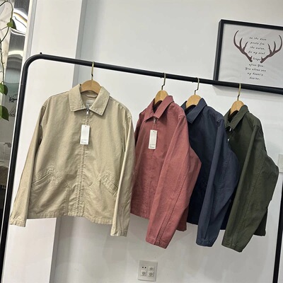 苏苏U家！春秋男女装底特律翻领拉链夹克宽松长袖休闲外套484249