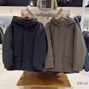 470073纯元！男装高性能复合连帽外套保暖舒适羽绒服外套秋冬新款