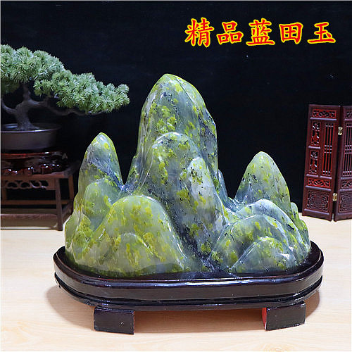 精品蓝田玉原石  奇石摆件 天然玉石 自然石  家居摆件客厅包邮