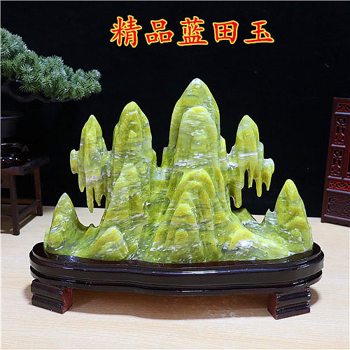 精品蓝田玉原石  奇石摆件 天然玉石 自然石  家居摆件客厅包邮