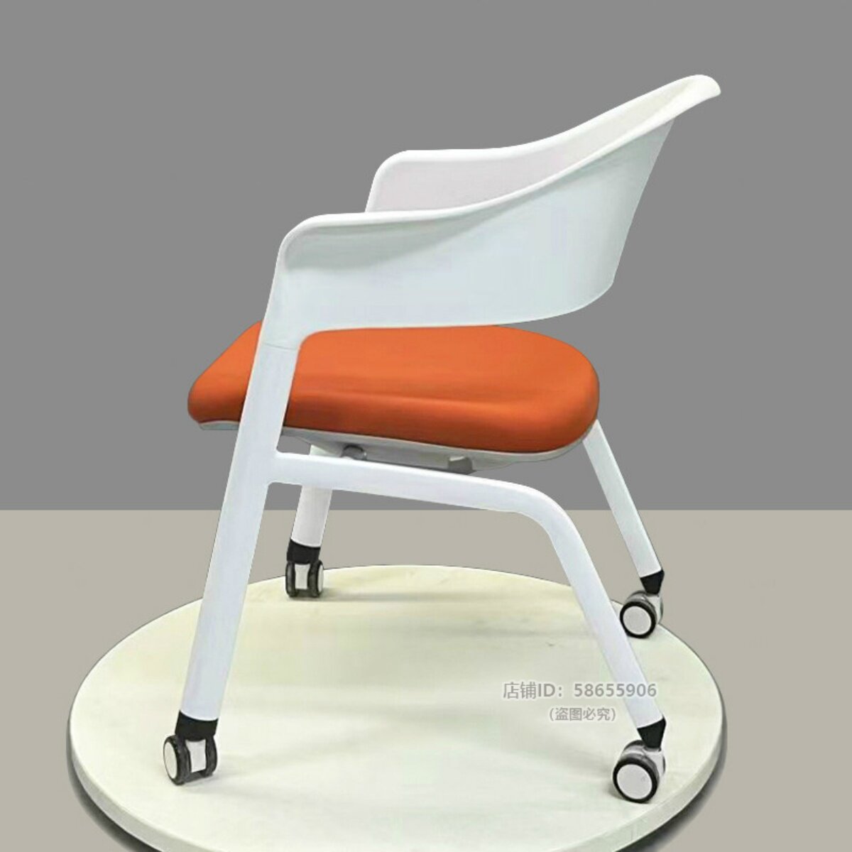 舒适久坐办公椅人体工学会议椅可收折堆叠培训椅洽谈椅会客接待椅