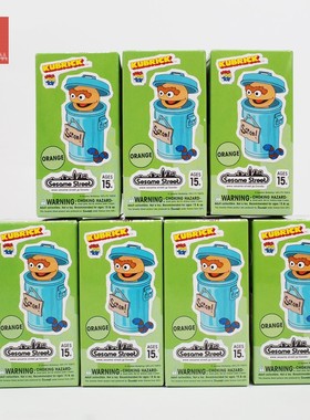 kubrick 积木人 积木公仔 垃圾桶 芝麻街 100% medicomtoy