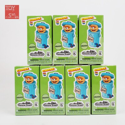 积木垃圾桶芝麻街公仔