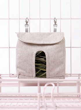 兔子草架荷兰猪龙猫喂食袋豚鼠防扒防浪费草袋食盆吃草神器大容量