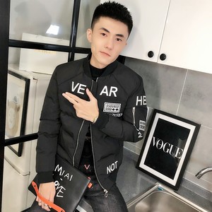 4美式重工刺绣棒球领棉服社会小伙棉衣保暖外套C301B-MF05图片