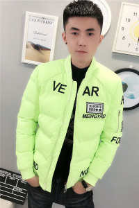 3美式重工刺绣棒球领棉服社会小伙棉衣保暖外套C301B-MF05图片
