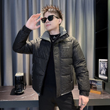 101B-MF203-P118控158冬季立领印花棉服保暖棉衣社会潮男士外套3，男装棉衣，电商C301B