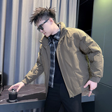 101B-MF209-P138控178冬季千鸟格假两件棉服社会棉衣网红男外套1，男装棉衣，电商C301B