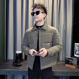 101B-MF207-P128控168冬季翻领百搭棉服保暖棉衣社会潮男士外套0，男装棉衣，电商C301B