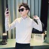 C301B-MY77-P78控108秋冬社会假两件毛衣衬衫领线衣修身男士针织，男装针织衫/毛衣，电商C301B