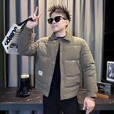 101B-MF207-P128控168冬季翻领百搭棉服保暖棉衣社会潮男士外套1，男装棉衣，电商C301B