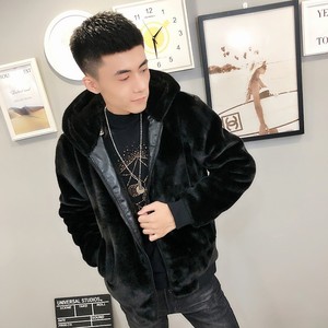 3刺绣仿皮草加绒棉服社会小伙加厚男棉衣保暖外套C301B-PC03图片