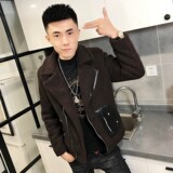 3羊羔毛棉服社会小伙加厚男棉衣斜拉车外套C301B-YG01，男装棉衣，电商C301B