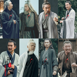 雪中悍刀老黄剑仙同款男士汉服破旧大侠古装侠客服剑客服演出服