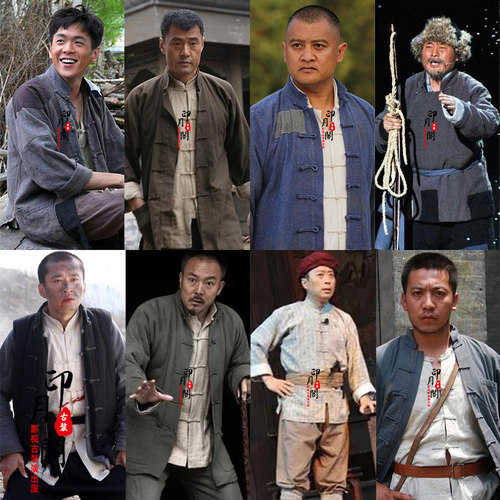 男士棉麻民国土八路红军农民古装