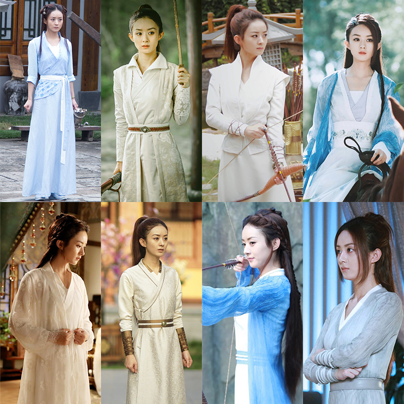 影视装楚乔传赵丽颖同款古装女汉服唐朝女古装侠女古装棉麻女剑客