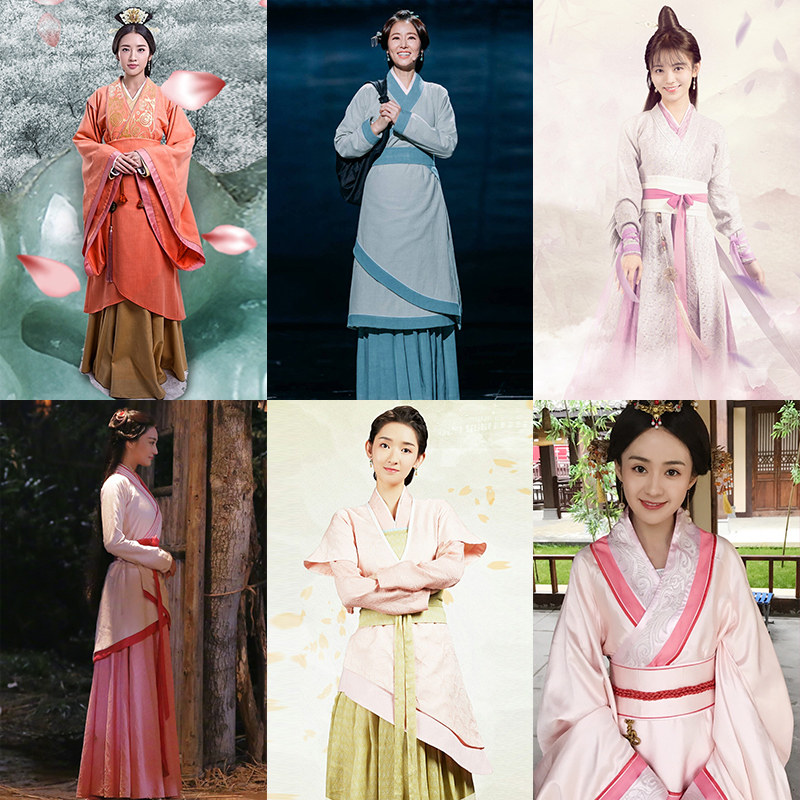 曲裾丫鬟小姐古装汉服