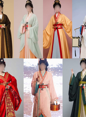 魏晋风女士汉服拖尾汉服皇后服