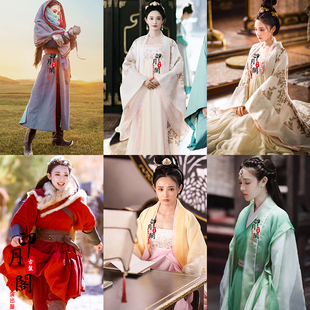 影视古装东宫小飒同款古装唐朝女古装襦裙汉服侠女服仙女服演出服