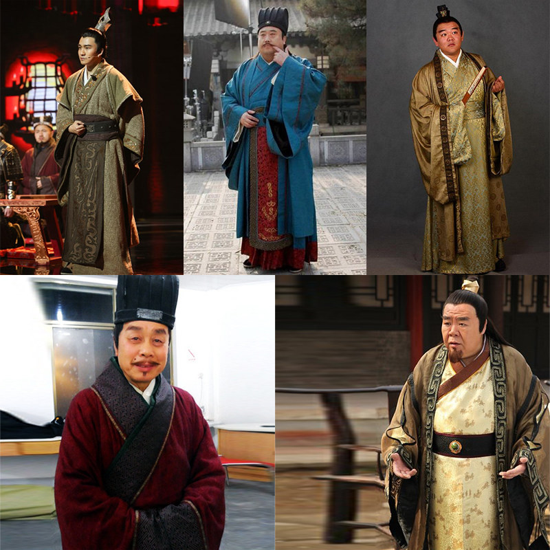 影视古装汉服男古装大臣服员外古装富商商人古装服汉服棉麻演出服