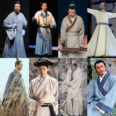 唐宋大家杜甫白居易同款古装汉服