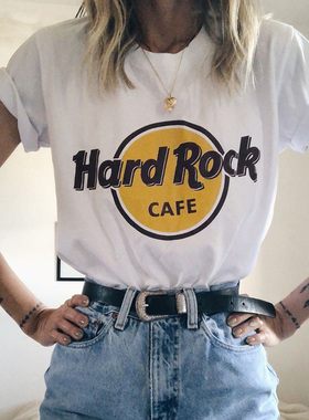 2023新款欧美潮款情侣装印花chic宽松大码休闲ins超火短袖t恤男女