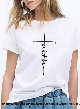 ins超火上衣全棉情侣装花宽松纯棉圆领短袖t恤男女2023春夏新款潮