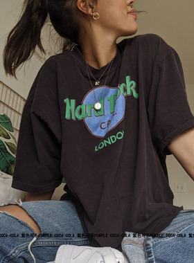 2020新款印花短袖t恤女宽松大码情侣装黑色ins潮款圆领纯棉上衣夏