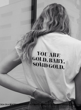 2023新款丅恤女cec短袖宽松女学生背后字母印花T恤夏季潮款上衣夏