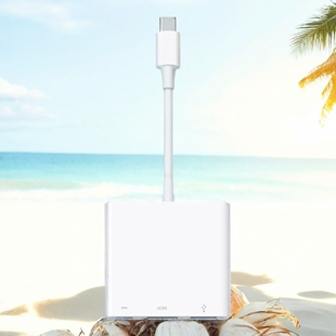 Type HDMI C数字影音多端口转换器 c转USB 苹果macbook转接头usb