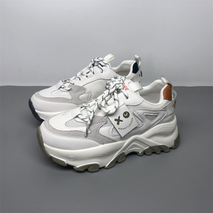 品牌撤柜断码处理真皮女鞋春夏休闲时尚舒适运动厚底休闲鞋专柜鞋