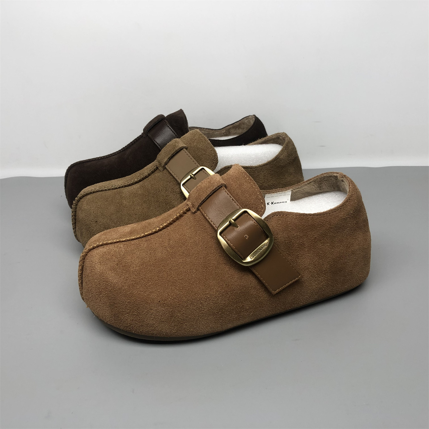 品牌撤柜真皮女鞋2025冬季新款牛皮厚底增高魔术贴休闲加绒勃肯鞋,女鞋,勃肯鞋/软木鞋,淘宝优惠券,粉丝福利购,淘宝优惠卷