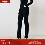 firststation百搭显瘦异料包边直筒保暖羽绒裤 女25冬新款 Y621A