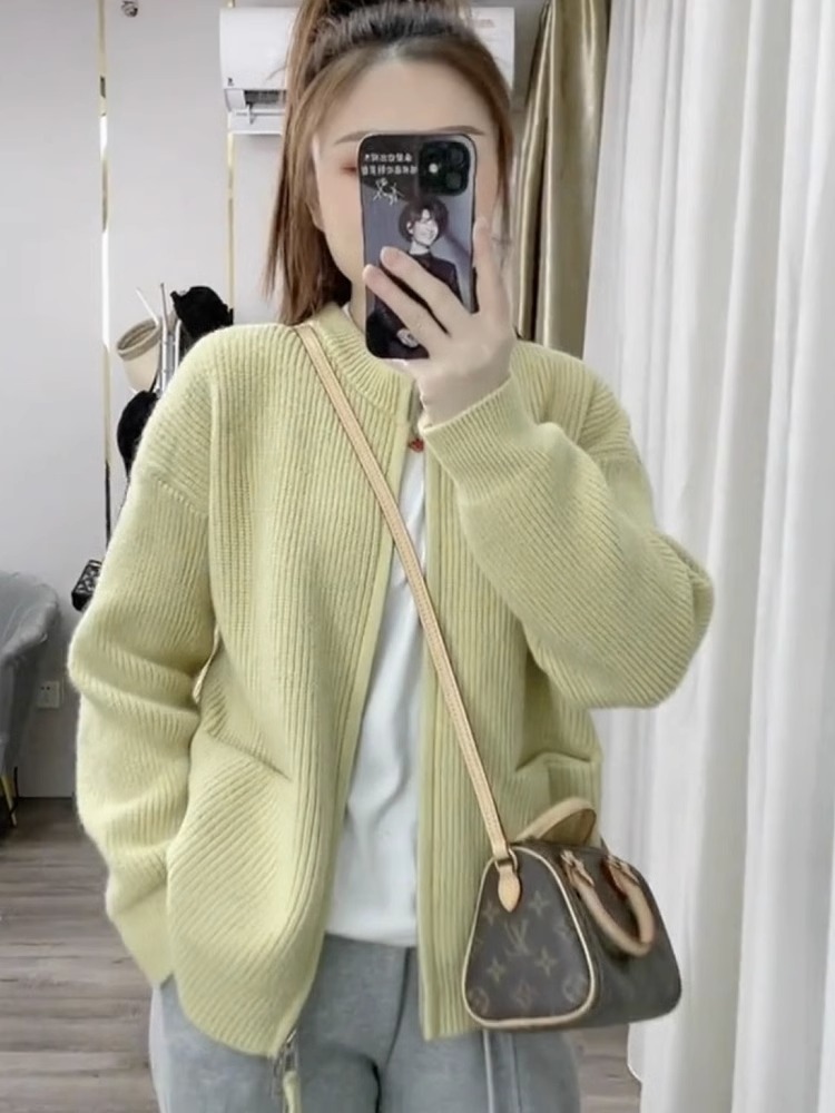 利安堂其他拉链针织开衫女2