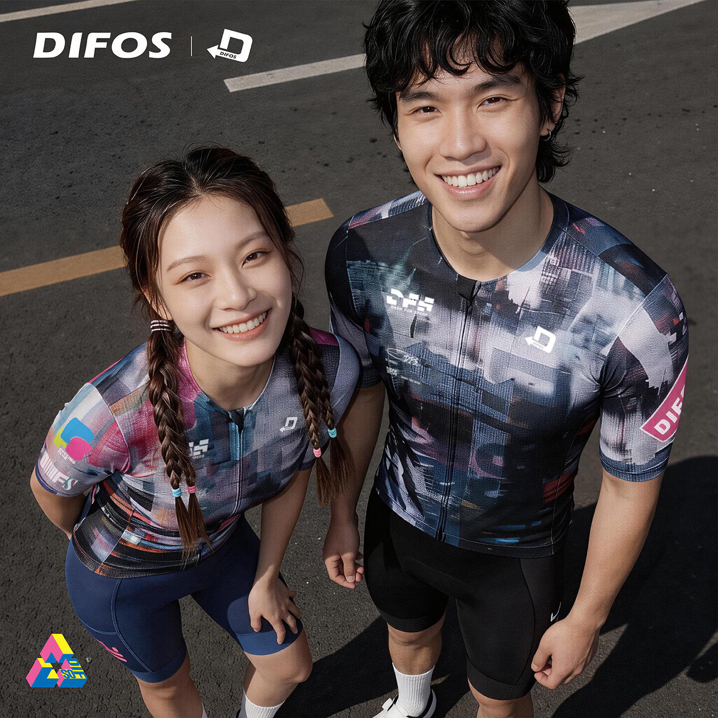 森地客26年春夏新品短袖骑行服DIFOS系列男女情侣自行车短袖上衣