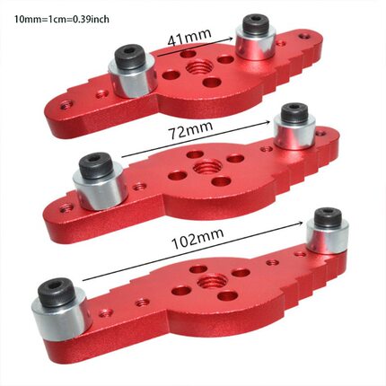 木板打孔划线二合一工具木工中心打孔定位器 英制画线器6/8/10mm