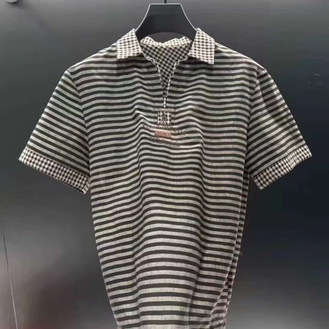 忽风夏季男士凉感条纹POLO衫