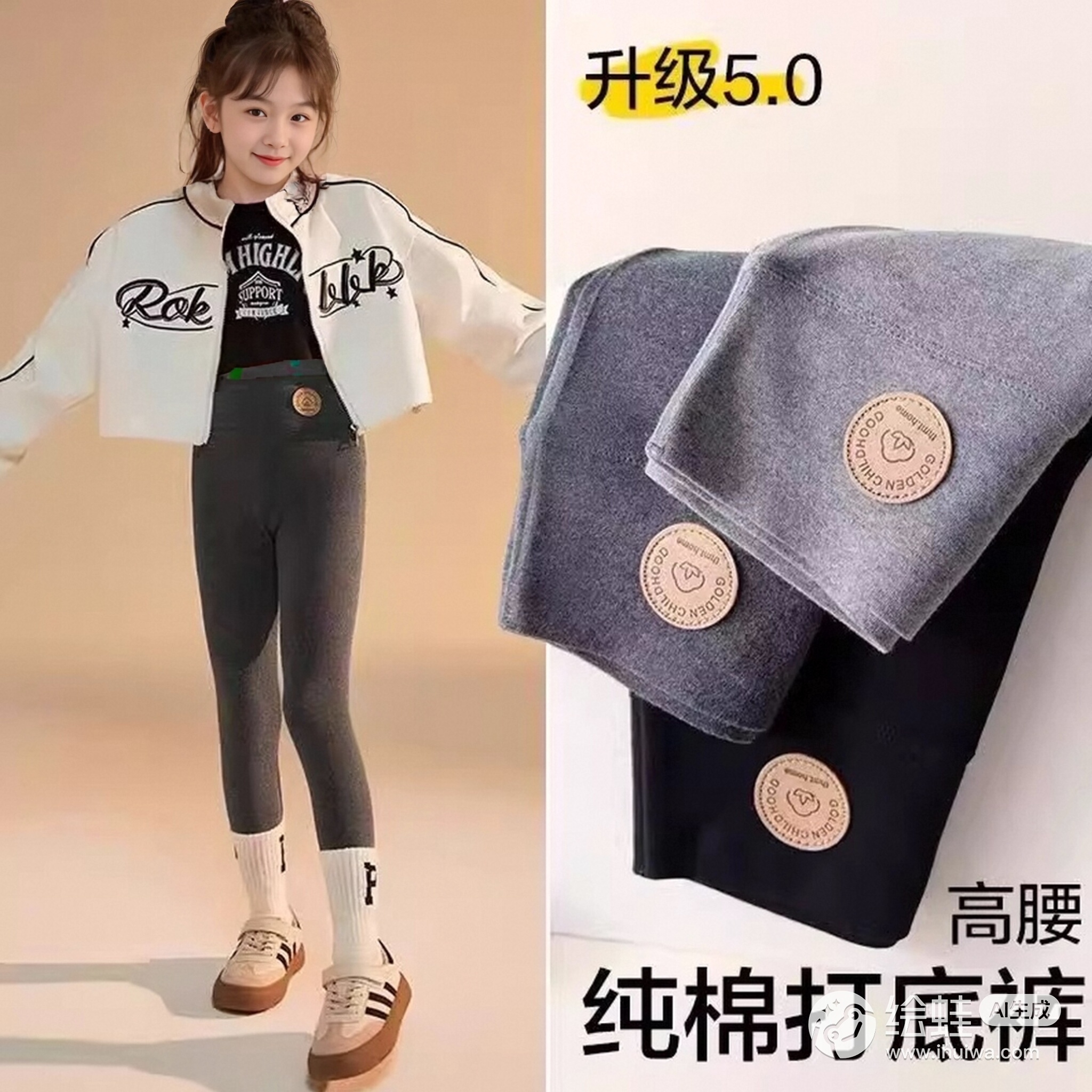 女童打底裤春秋款弹力长裤