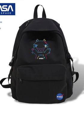 NASA联名潮牌双肩包女高中学生