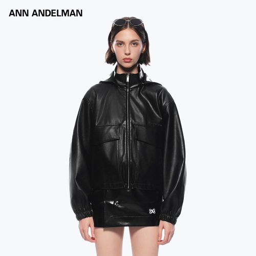ANNDELM官方直营连帽皮