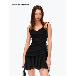 ANN 不规则设计感双层吊带连衣裙短裙女 ANDELMAN官方直营2025新品