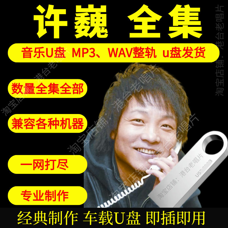 许巍音乐U盘出道至今全集专辑大全高品质MP3无损音质车载U盘新款图片