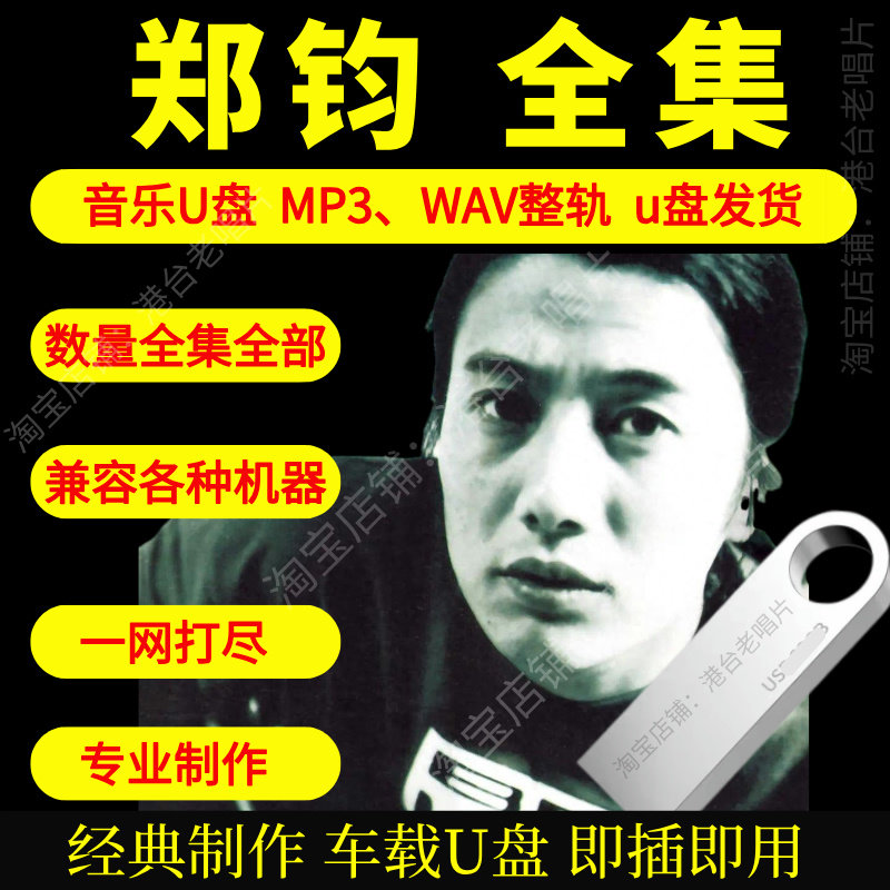 郑钧车载音乐U盘出道至今全集专辑高品质MP3经典老歌真无损音质图片