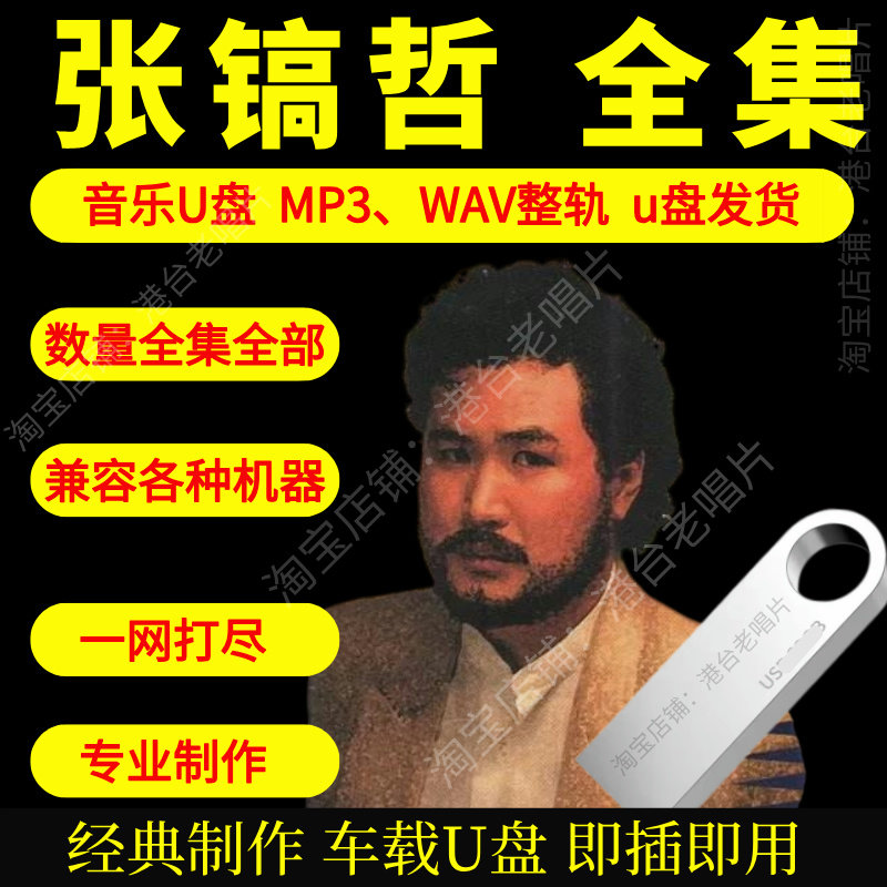 张镐哲车载音乐U盘出道至今全集专辑高品质MP3经典老歌真无损音质图片