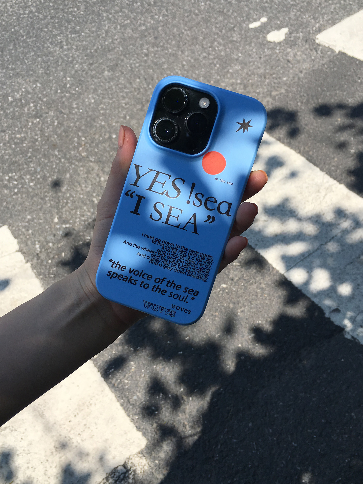 夏日蓝三部曲iphone15Promax苹果手机壳新款14pro韩国ins菲林二合一13小众12卡通原创女11pro可爱XSmax全包防